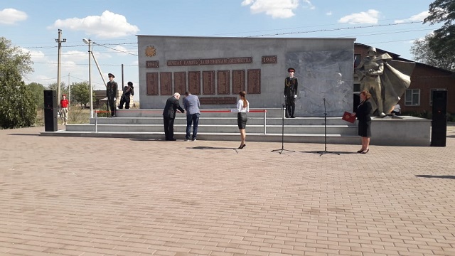 Отчет Торжественное открытие памятника «Погибшим Воинам Великой Отечественной войны»